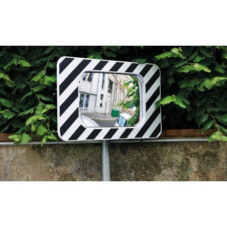 Miroir de sécurité - Rectangulaire incassable - 800 x 600 mm - Polymir