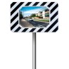 Miroir de sécurité - Rectangulaire incassable avec optique P.A.S - 800 x 600 mm