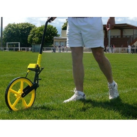 Odomètre mécanique pliable - 102cm déplié - Roue caoutchouc Ø32cm
