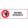 Panneau Interdiction - Accès interdit aux personnes non autorisées - ISO 7010 P001