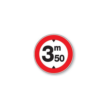 Panneau - Accès Interdit aux Véhicules  3,50m - ø200 mm - Vinyle