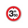 Panneau - Accès Interdit aux Véhicules  3,50m - ø200 mm - Vinyle