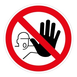 Panneau Accès interdit personnes non autorisées P080 - ISO 7010
