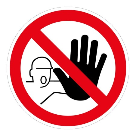 Panneau Accès interdit personnes non autorisées P080 - ISO 7010
