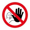 Panneau Accès interdit personnes non autorisées P080 - ISO 7010