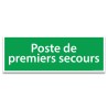 Panneau d'Évacuation Premiers Secours - Poste de premiers secours - Adhésif