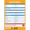 Panneau - Affiche Code du travail obligatoire - 297x420 mm