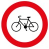 Panneau - Accès Interdit aux Cycles - ø200 mm - Vinyle