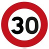 Panneau - Limitation de Vitesse à 30 km/h - Aluminium Galvanisé