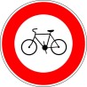 Panneau - Accès Interdit aux Cycles - Aluminium Galvanisé