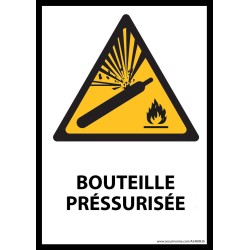 [VISUEL MANQUANT] Panneau ISO EN 7010 - Bouteille préssurisée - W029