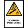 [VISUEL MANQUANT] Panneau ISO EN 7010 - Bouteille préssurisée - W029