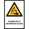 Panneau ISO EN 7010 - Charge en cours de la batterie - W026