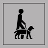 Panneau d'information - Accessibilité, chien guide ou d'assistance - ISO 7001