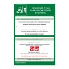 Panneau - Consignes sécurité espace attente - PVC 200x300 mm