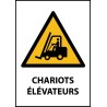 Panneau danger - Chariots élévateurs - W014