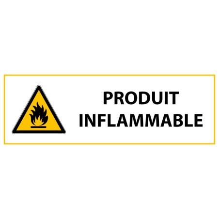 Panneau danger - Matières Inflammables - W021