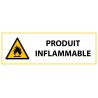 Panneau danger - Matières Inflammables - W021