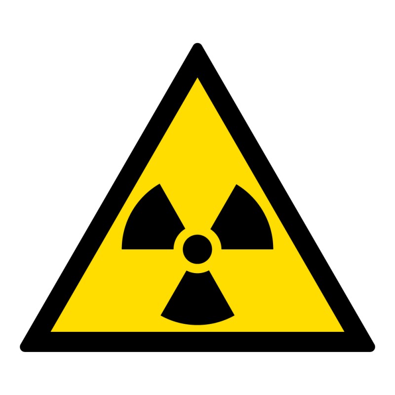Panneau Danger- Matières radioactives/radiations - W003 -ISO 7010