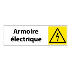 Panneau danger -  Pictogramme Armoire électrique - W012 - ISO 7010