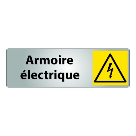 Panneau danger -  Pictogramme Armoire électrique - W012 - ISO 7010