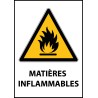 Panneau de Danger "Produit inflammable" Vinyle A5