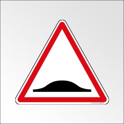 Panneau de Danger A2b : Ralentisseur de type dos-d'âne
