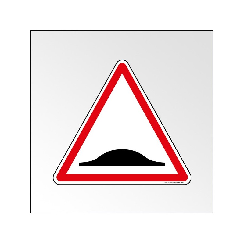 Panneau de Danger A2b : Ralentisseur de type dos-d'âne