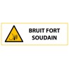 Panneau de Danger ISO 7010 "Bruit fort soudain" W038
