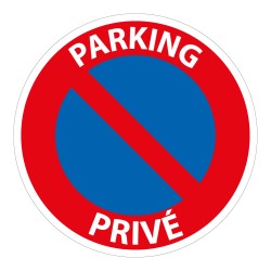 Panneau de prescription - Parking Privé - B6a1 - Vinyle- ISO 7010
