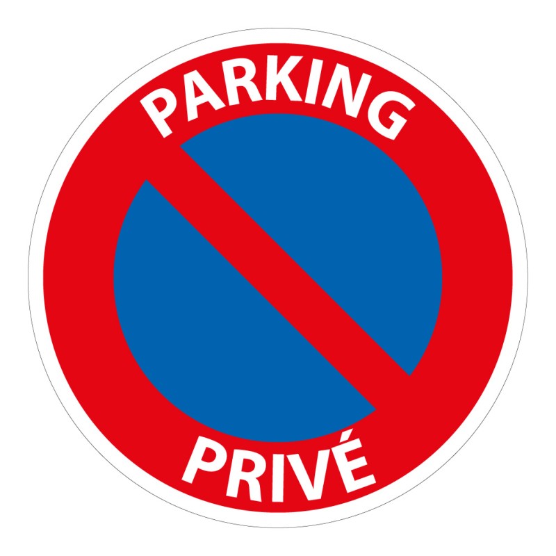 Panneau de prescription - Parking Privé - B6a1 - Vinyle- ISO 7010