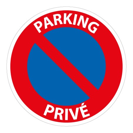 Panneau de prescription - Parking Privé - B6a1 - Vinyle- ISO 7010
