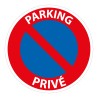 Panneau de prescription - Parking Privé - B6a1 - Vinyle- ISO 7010