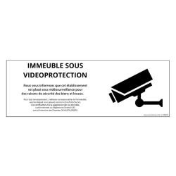 Panneau Immeuble sous Vidéosurveillance