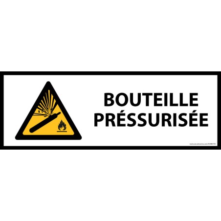 Panneau de danger ISO EN 7010 - Bouteille préssurisée - W029