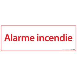 Panneau Premiers Secours - Alarme Incendie - 210 x 75 mm