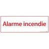 Panneau Premiers Secours - Alarme Incendie - 210 x 75 mm