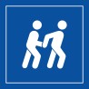 Panneau d'information - Accessibilité, assistant personnel disponible - ISO 7001 - Gravoply