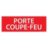 Panneau de signalétique "Porte coupe-feu" - 210 x 75 mm