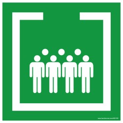 Panneau et autocollant Zone de confinement