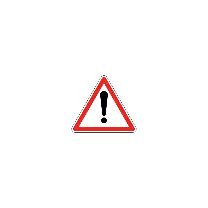 Panneau - Autres Dangers A14 - Aluminium Galvanisé