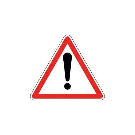 Panneau - Autres Dangers A14 - Aluminium Galvanisé