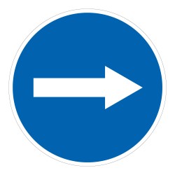 Panneau de signalisation - Flèche directionnelle