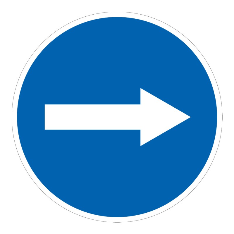 Panneau de signalisation - Flèche directionnelle