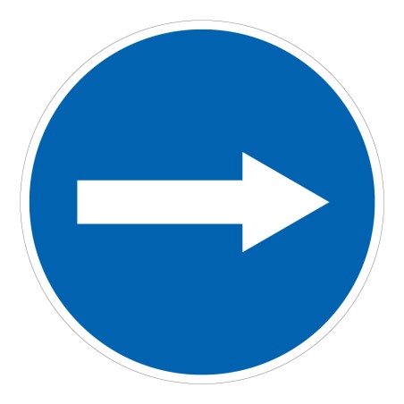 Panneau de signalisation - Flèche directionnelle