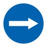 Panneau de signalisation - Flèche directionnelle
