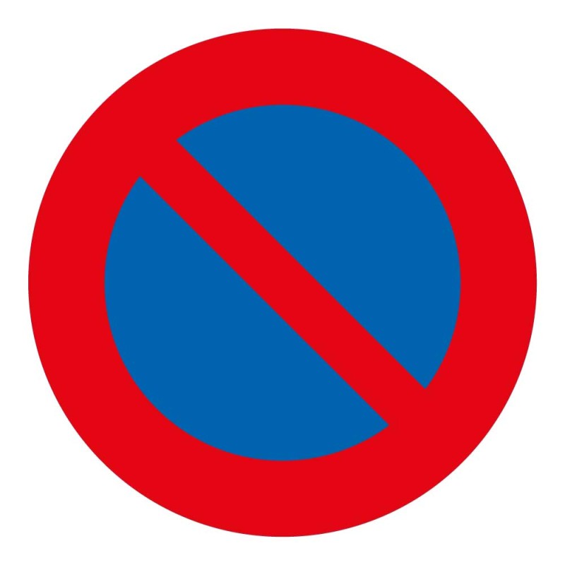 Panneau de signalisation - Interdit de stationner - Diamètre 200 mm