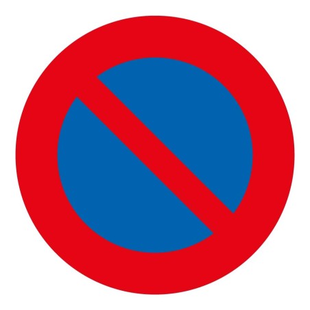 Panneau de signalisation - Interdit de stationner - Diamètre 200 mm