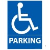 Panneau de signalisation Parking avec picto Handicapé pour ERP  