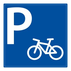 Panneau de signalisation - Parking à vélos - ISO 7001
